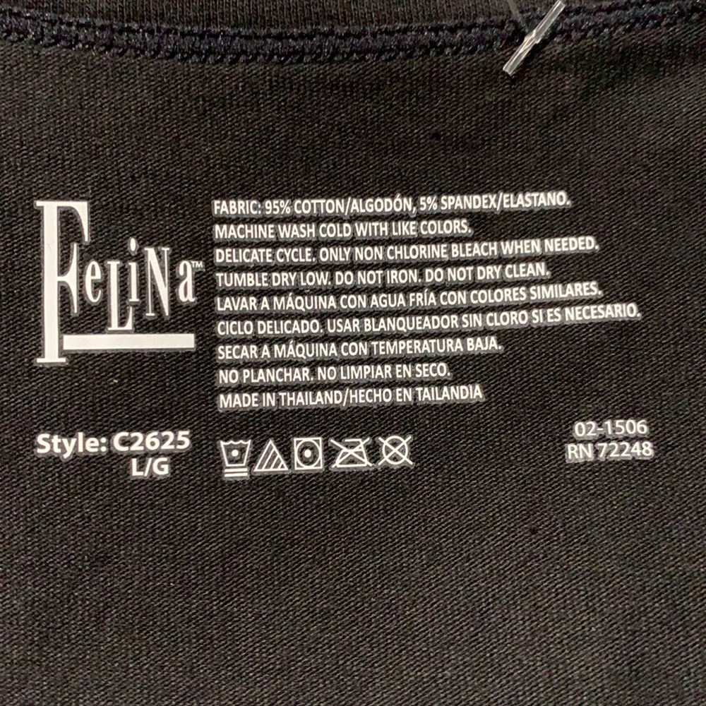 Felina Crew Neck Tee Short Sleeve T-Shirt - Picture 6 of 9